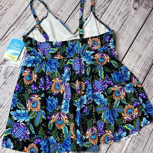 Swim Solutions Tankini Swim Top with Underwire - Picture 4 of 4